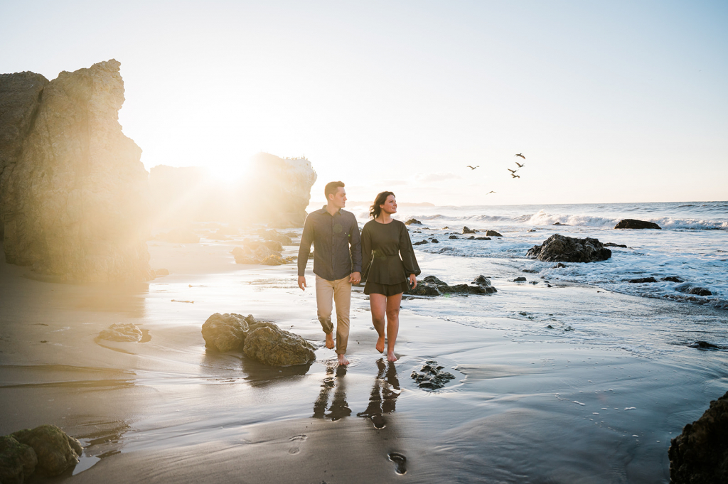 Blog 30 | Top wedding photographer | Engagement shoot | LA Romantic Engagement Session at El Matador Beach, Malibu