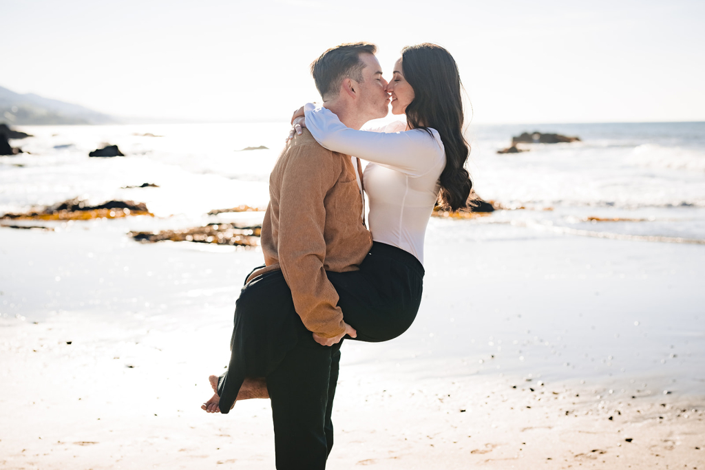 Brenna & Danny Beach formal attire tips LA