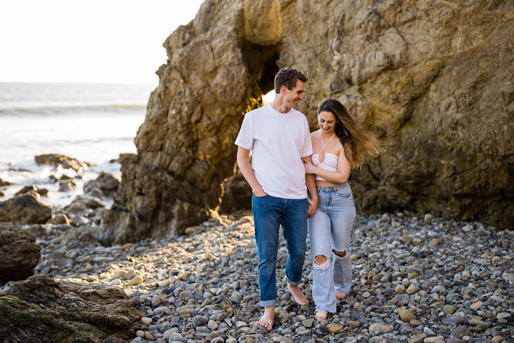 Sophia & Sam beach engagement photos