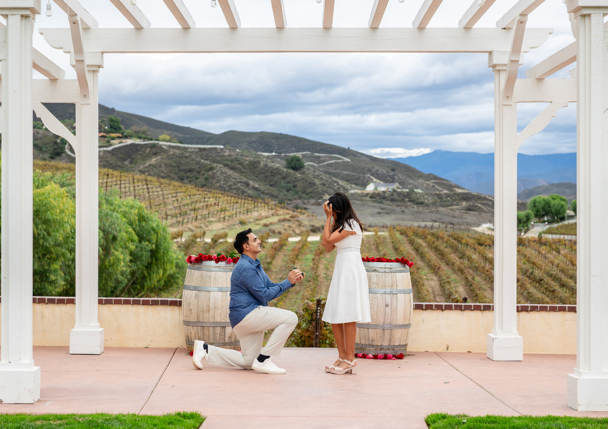 Vineyard proposal at Temecula wine country